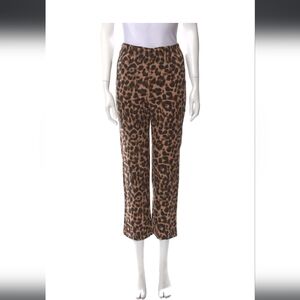 Reformation Leopard Print Cropped Pants